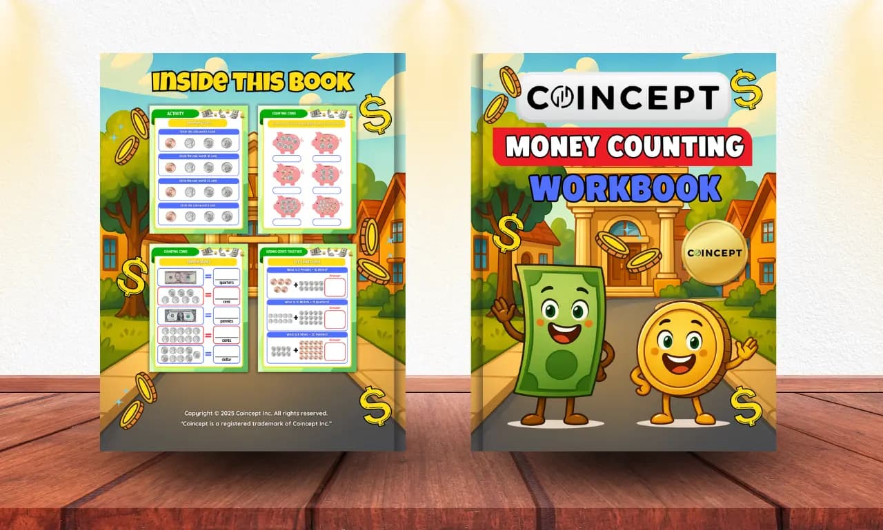 Coincept Money Counting Activity Book